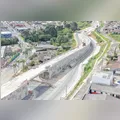 Obra de viaduto entra na reta final em rodovia que trocou asfalto por concreto no PR
