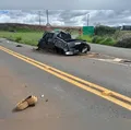 Batida seguida de capotamento mata motorista de 33 anos em rodovia de Manoel Ribas