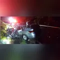 Batida frontal na PR-090 em Curiúva termina com motorista morto