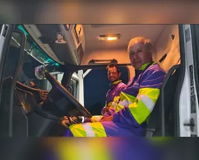Pai e filho dividem os plantões e trabalham juntos no atendimento a motoristas na BR-376