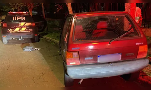Homem furta carro, bate em árvore e acaba preso em Apucarana (PR)