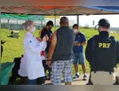 No Paraná, mais de 3,7 mil caminhoneiros já se vacinaram contra a gripe em postos da PRF