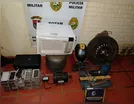 PM prende homem por receptação em Arapuã, e recupera equipamentos furtados em borracharia