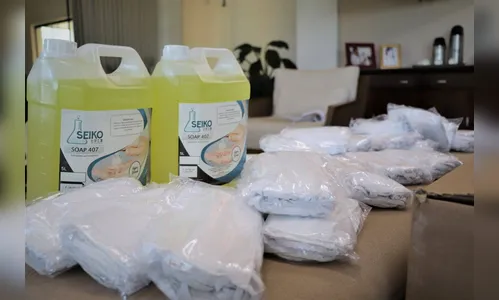 Empresa doa 2 mil máscaras e 20 L de sabonete líquido em Arapongas