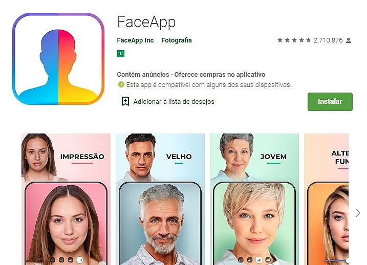 FaceApp é acusado de roubar dados dos usuários