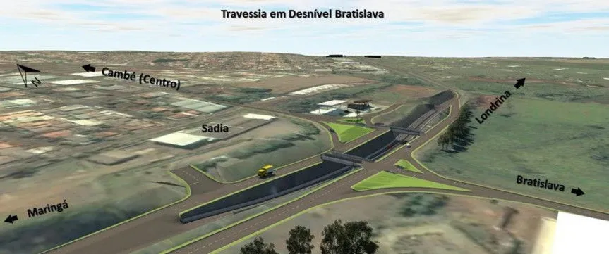 Governo do Paraná abre licitação para obra da trincheira da Bratislava, em Cambé