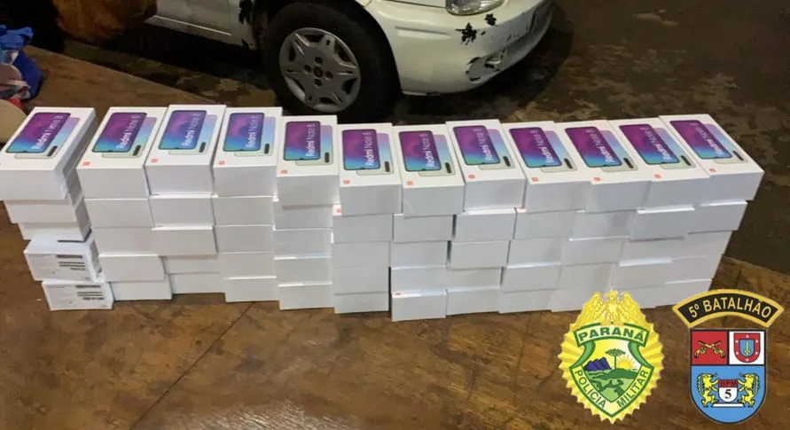 Mais de 100 celulares sem nota são apreendidos em Cambé