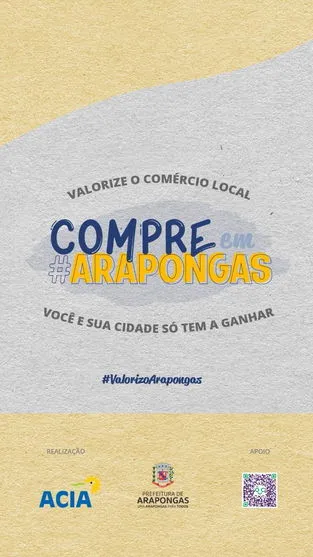 Prefeitura apoia “ Compre em Arapongas” para valorização do comércio
