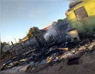 Casa é destruída por fogo no distrito de Jacutinga, em Ivaiporã