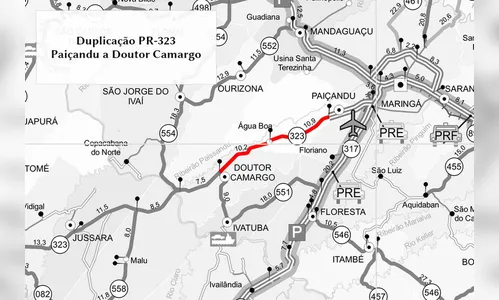 PR-323 terá detonação de rochas em três dias consecutivos