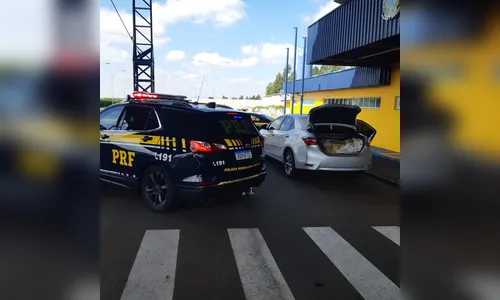 PRF apreende maconha e recupera veículo furtado neste sábado, em Castelo Branco