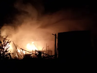 Casa foi totalmente destruída 