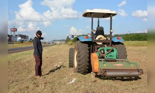 Prefeitura de Sabáudia conclui roçagem no parque industrial