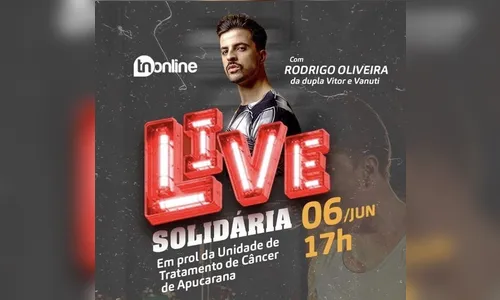 AO VIVO: LIVE SOLIDÁRIA COM O CANTOR RODRIGO OLIVEIRA