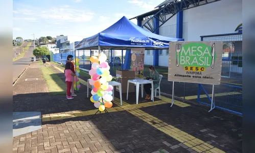 Programa Mesa Brasil Sesc arrecada alimentos em Ivaiporã