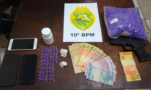 PM de Apucarana apreende cocaína no Jardim Alvorada