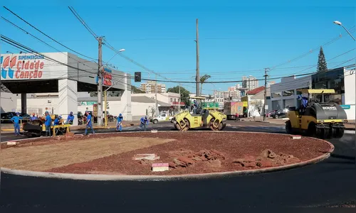 Prefeitura de Apucarana conclui nova rotatória nesta semana