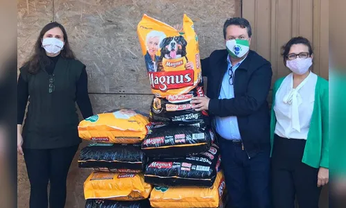 Entidades de proteção animal recebem 6 toneladas de ração