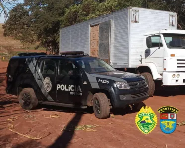 Caminhão é apreendido com 600 caixas de cigarro em Terra Roxa