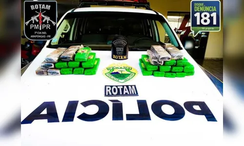 PM de Arapongas apreende grande quantidade de maconha