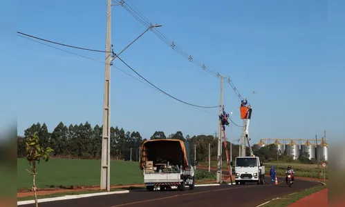 Prolongamento da Rouxinol ganha iluminação de LED