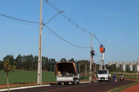 Prolongamento da Rouxinol ganha iluminação de LED