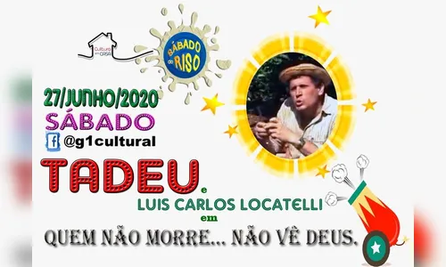 “Sábado do Riso” terá humor em dose dupla