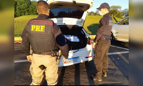 PRF e Receita Federal apreendem grande quantidade de celulares em Arapongas