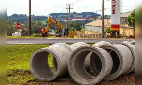 Arapongas inicia pavimentação e drenagem em marginal