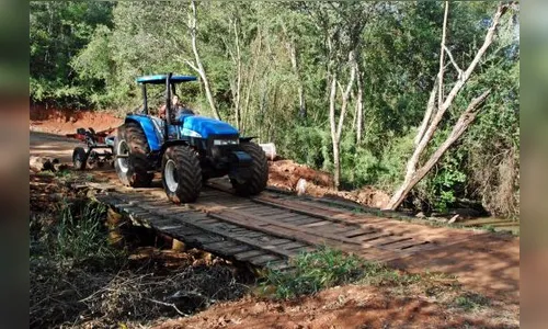 Prefeitura de Faxinal inicia construção de mais uma ponte de concreto