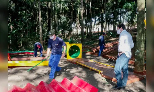 Prefeitura instala novos parques infantis em Apucarana