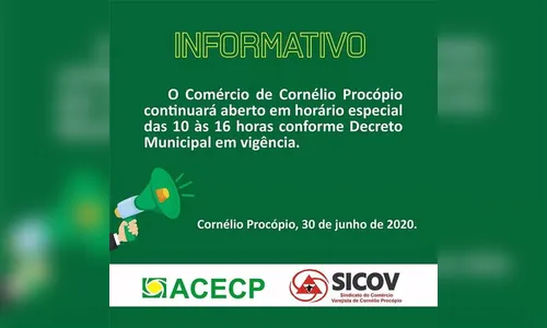 Cornélio Procópio não acata decreto estadual e mantém comércio aberto