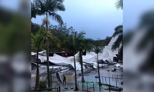Após ciclone bomba que matou 10, famosos lamentam destruição de balada