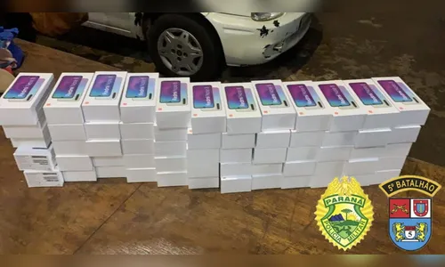 Mais de 100 celulares sem nota são apreendidos em Cambé