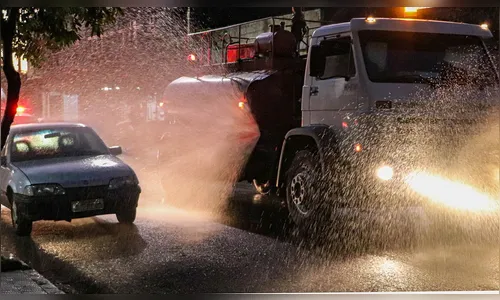 Jardim Alegre faz desinfecção em ruas e locais de grande circulação