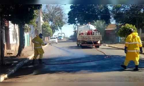Lidianópolis realiza higienização e desinfeção de ruas