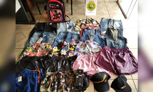 PM de Rio Bom recupera roupas furtadas de loja