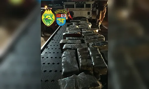 Polícia apreende maconha escondida em carga de algodão