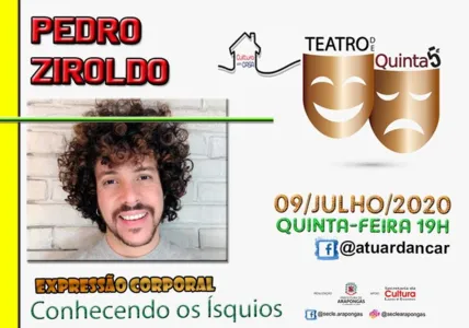 “Teatro de Quinta” terá aula de expressão corporal