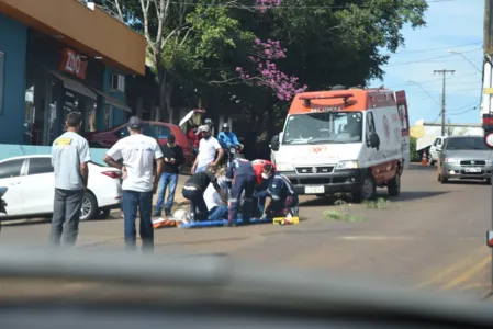 Motociclista fica ferido em acidente em São João do Ivaí
