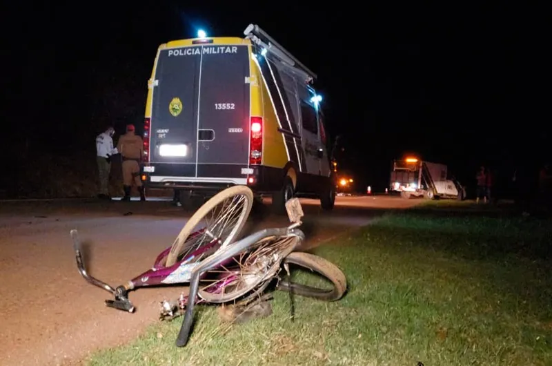 Ciclista morre após ser atropelado na PR-369