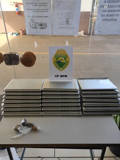 Notebooks que foram furtados de escola em Rolândia são recuperados