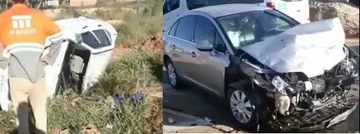 Acidente envolvendo dois carros é registrado em Ortigueira