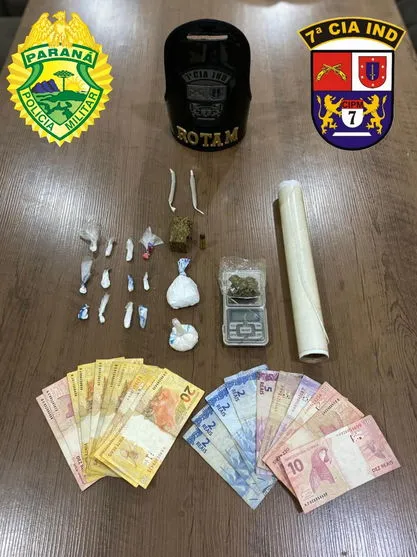 Adolescente é preso com cocaína, maconha e munição em Arapongas