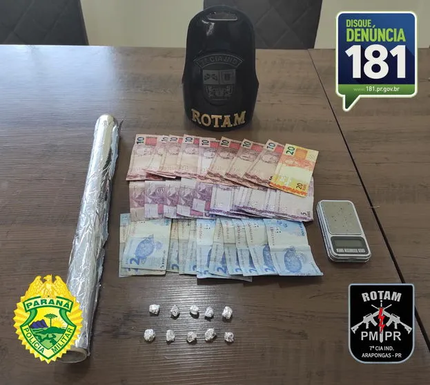 Polícia prende suspeito de tráfico de drogas em Arapongas