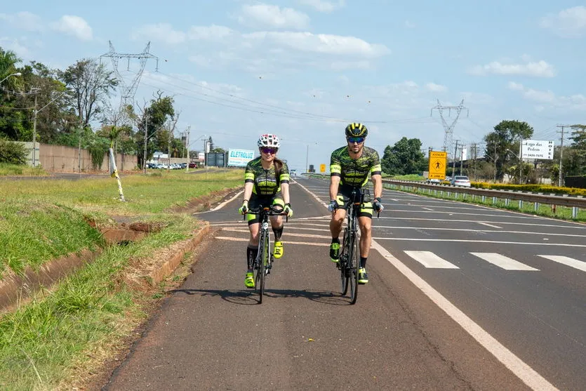 Unidos até no esporte: casal apucaranense participa de provas de triathlon