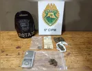 PM prende suspeito de tráfico de drogas após perseguição a moto, em Ivaiporã