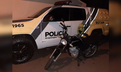 PM de Arapongas recupera motocicleta furtada