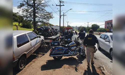 PRF realiza operação para fiscalizar motos em Apucarana e Arapongas; veja