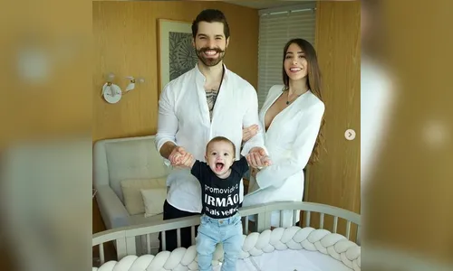 Alok comemora a segunda gravidez de Romana Novais